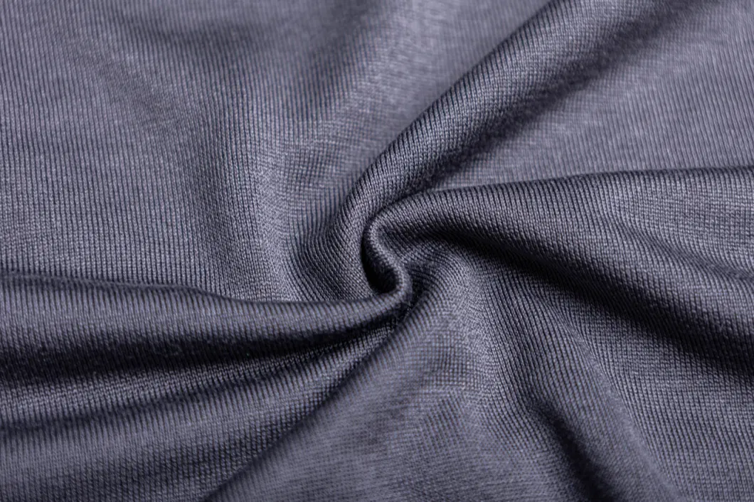 92%Silk 8%Spandex Silk Stretch Rib Knitted Jersey Interlock Single Jersey